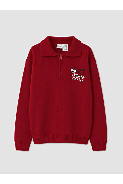 LC Waikiki Two Mt Shop Quality Lcw Kids Red Knitwear Embroidered Polo Collar ...