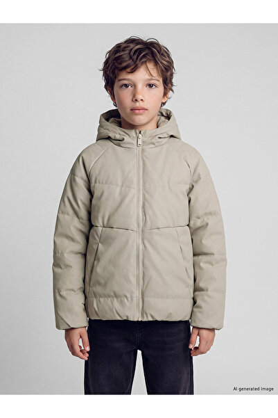 LC Waikiki معطف LCW Kids Beige المقاوم للماء للأولاد من NEVAVM