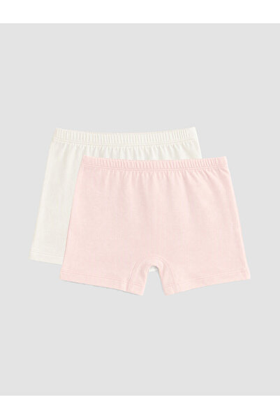 LC Waikiki Rmz Gi̇yi̇m Farki̇yla Girls' Boxer 2-Pack