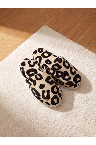 LC Waikiki Alita City Farkıyla Lcw Home Mixed 100% Cotton Women's House Slippers