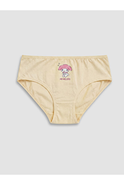 LC Waikiki Vizyon New Season Beige My Melody Printed Girls' Panties