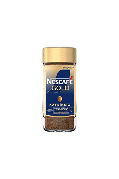 Nescafe Gold Kafeinsiz Kahve 100 G - 2 Adet