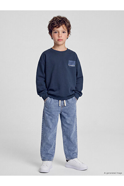LC Waikiki Two Mt Shop Quality Lcw Kids Indigo Loose Fit Boys' Jean Pants