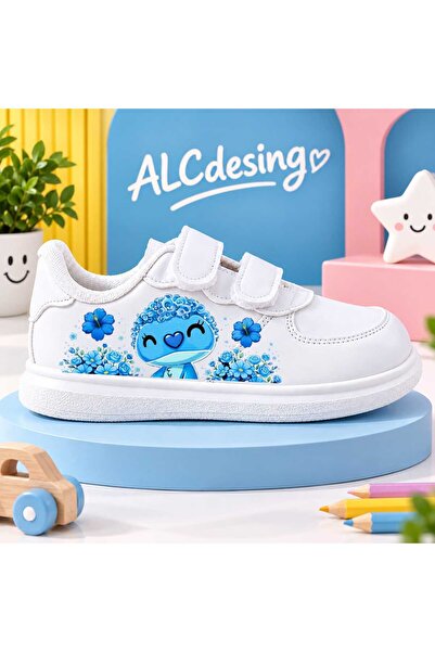 alcdesing حذاء رياضي للأطفال بتصميم Blues Princess Monster مطبوع عليه رسومات