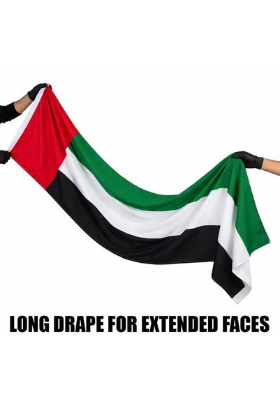 MARK STORE UAE Flag Large for National Day – 5 Meter Length, 1.5 Meter Width – Premium Quality Stitched UAE Flag for Villa, Building, Office, Flat National Day Celebrations (5M x 1.5M)