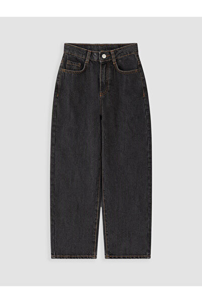 LC Waikiki Two Mt Shop Quality Gray Barrel Fit Girls' Jean Pants