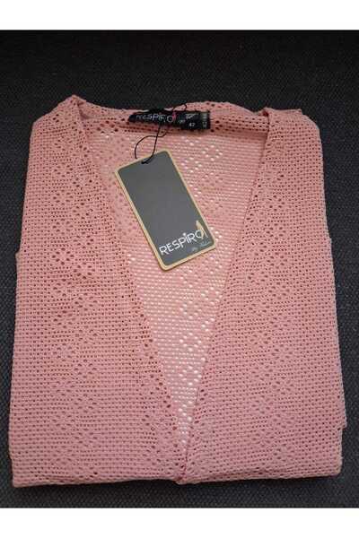 RESPİRO Relaxed Fit Lace Vest Plus Size Long Vest Soft Breathable