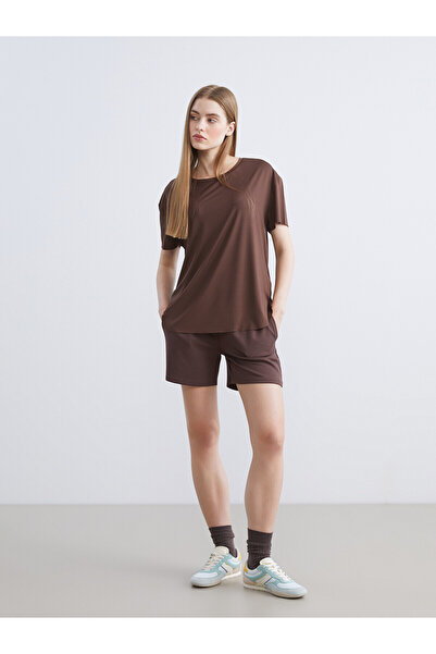 LC Waikiki Alita City Farkıyla Koor Sport Brown Interlock Plain Standard & Re...