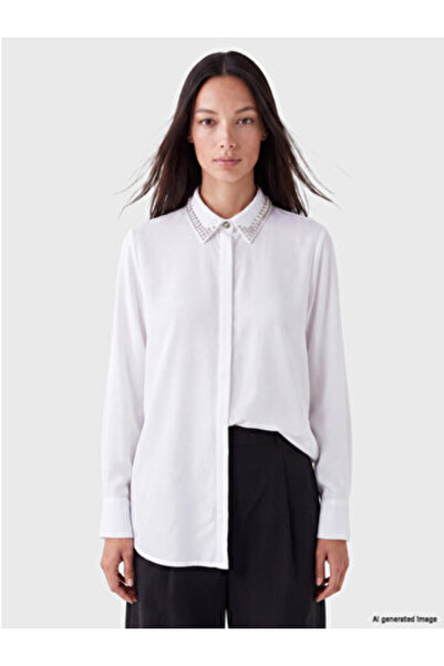 LC Waikiki White Stone Women's Shirt Tunic