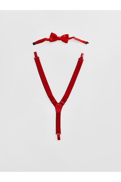 LC Waikiki Two Mt Shop Quality Lcw Accessories Red Plain Boys' Pants Hanger