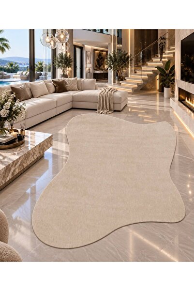 Neşem Halı Boutique EKO HALI Sapphire Amorf SPH AMORF 01 Beige Özel İpler ile...