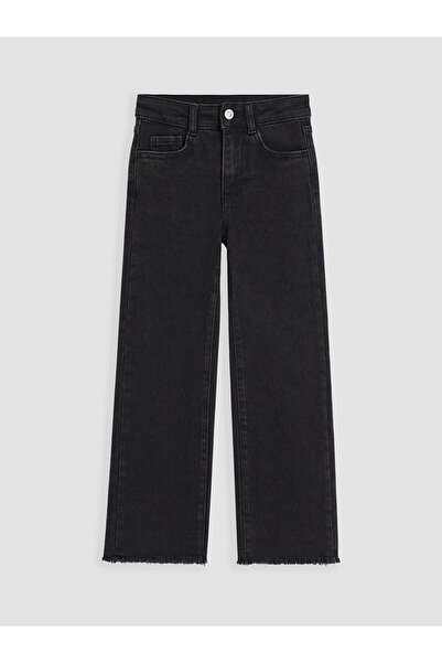 LC Waikiki Two Mt Shop Quality Black Wideleg Girls' Jean Pants