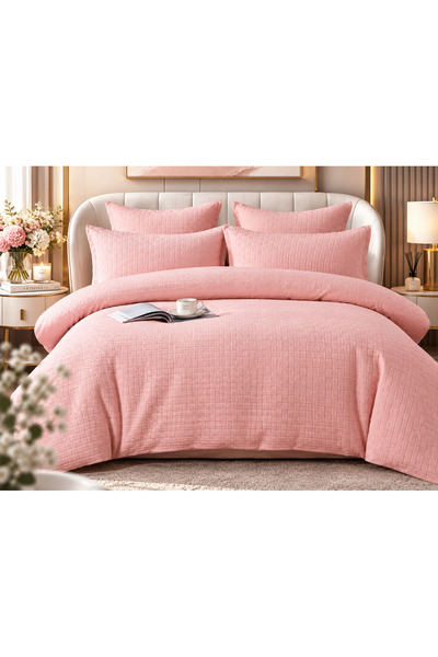 East Comfort Lenjerie de pat matrimoniala, Bumbac tesut, 6 piese, Cearsaf 230...