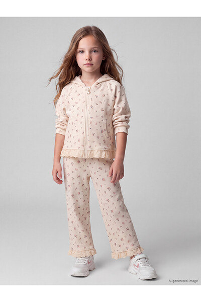 LC Waikiki Floral Patterned Girl's Suit