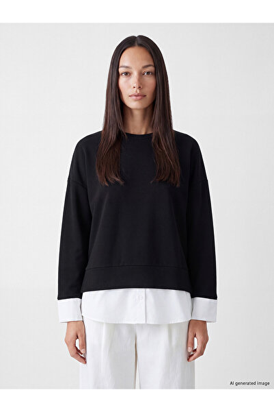 LC Waikiki Alita City Farkıyla Lcw Everyday Black Oversize Soft Touch Women's...