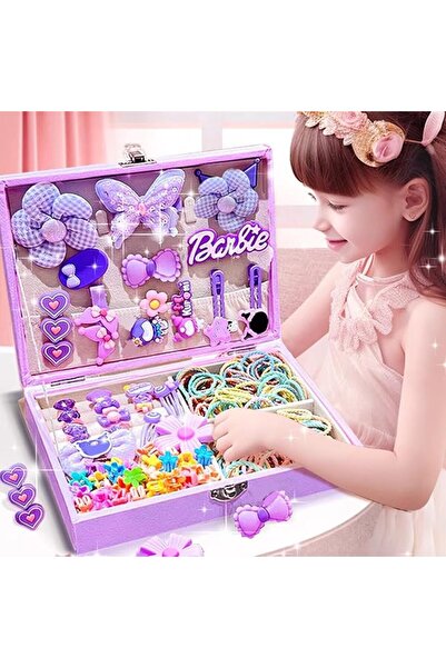 GENERAL Girls Hair Accessories Set with Jewelry Box, Hair Ties, Hair Clips, a...