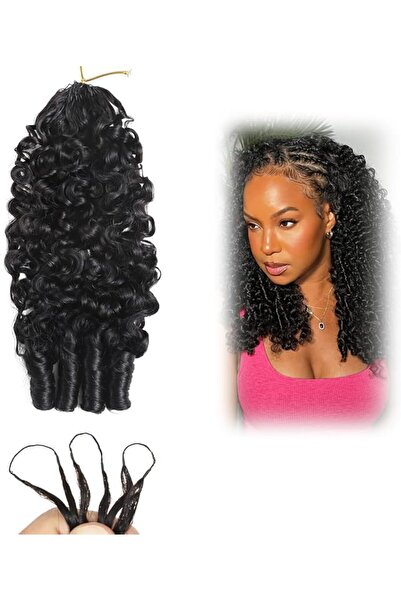 SYOSI Crochet Human Hair Extensions for Women, Burmese Curly 3C4A Texture, 18...