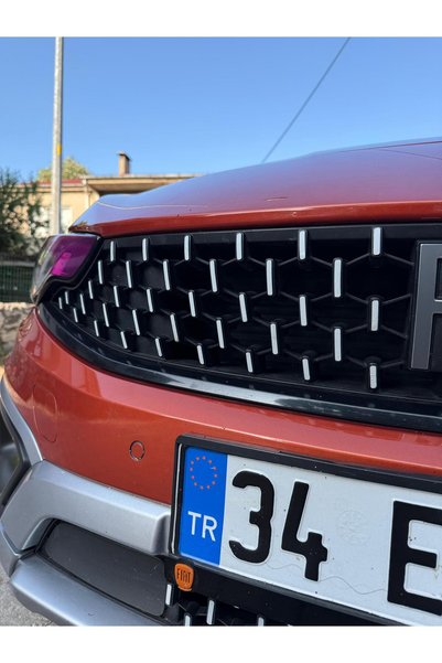 Genel Markalar Egea Cross Ön Panjur Sticker Set Açık Grii