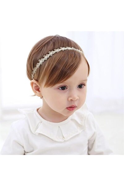 X SPRING Elastic Headband, Delicate Lace Hair Band for Baby Girls, Gentle Str...