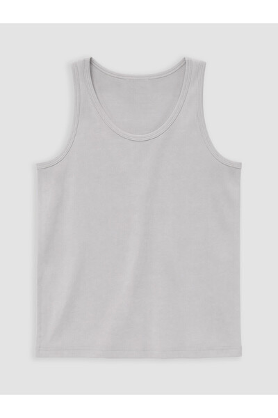 LC Waikiki Peak New Season Gray Crew Neck Boys' Undershirt