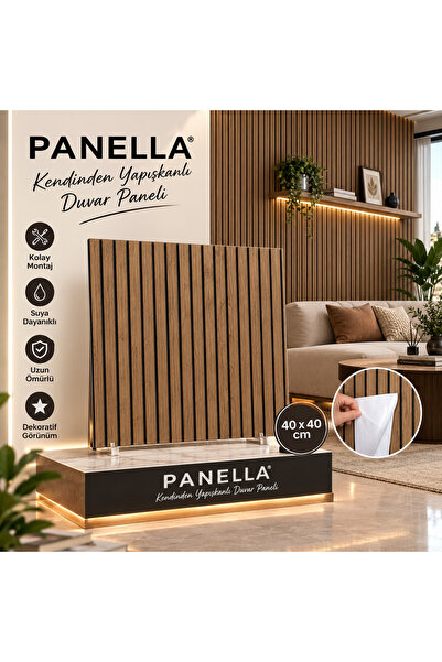 PANELLA | Kendinden Yapışkanlı Dekoratif Duvar Paneli – 40x40 cm