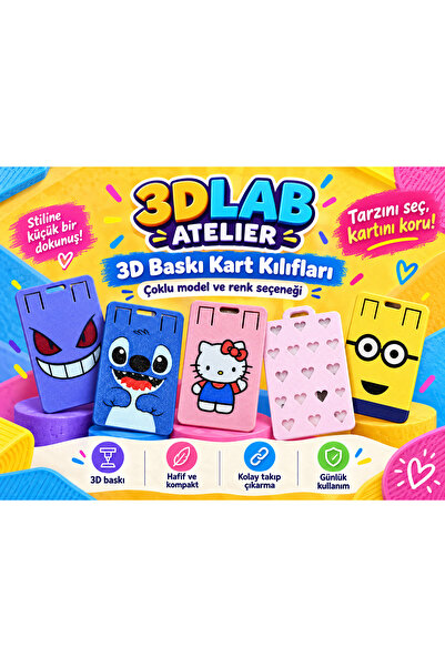 Genel Markalar 3DLAB ATELIER 3D Baskı Kredi Kartı ve Banka Kartı Koruyucu Kıl...