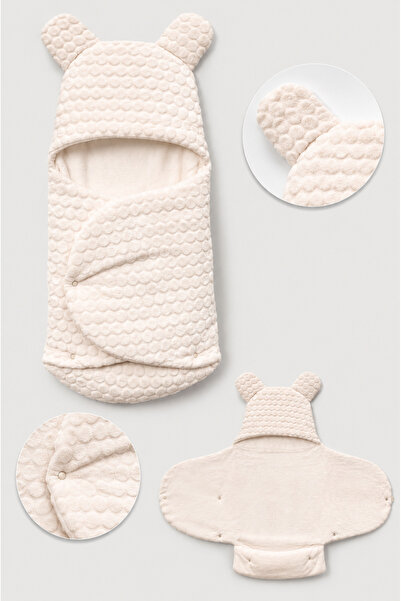 Bebitof 0-12 Months Inner Fiber Filled Outer Baby Swaddle & Blanket Winter Sl...
