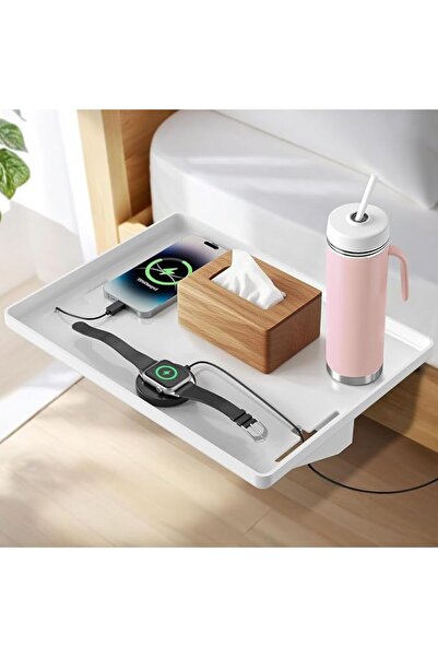 UANDME Bedside Shelf, Modern Floating Clip-On Nightstand for Bed for Bedroom,...
