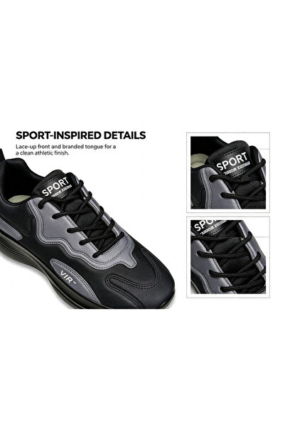 hanyue Men's thick-soled height-increasing sneakers, lightweight and cushione...