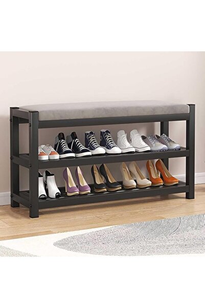 XICEN Shoes Bench, Shoe Changing Stool for Entryway with Cushion Padded Seat,...