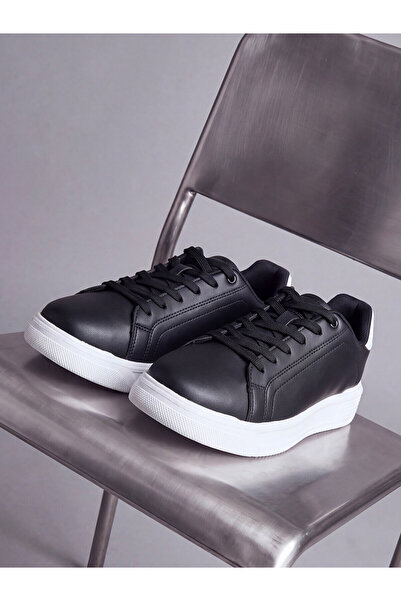 LC Waikiki Lcw Steps Black Men's Sneaker with Nevavm Difference
