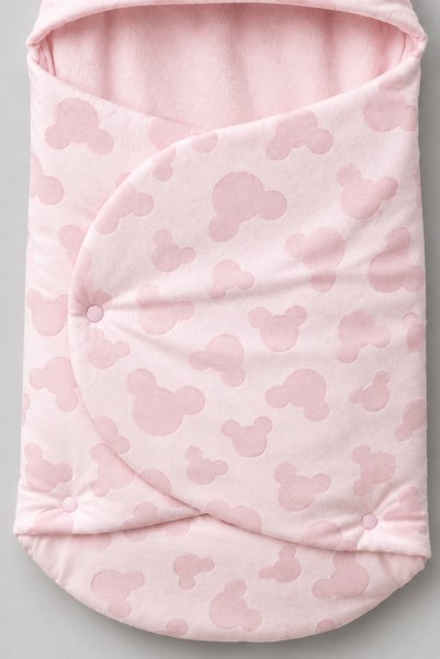 Bebitof 0-12 Months Inner Fiber Filled Outer Baby Swaddle & Blanket Winter Sleeping Bag