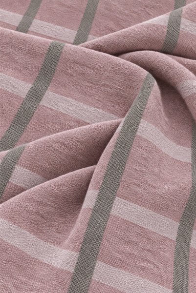 OUS Women's Dusty Rose Plaid Oversized Soft Textured Tassel Winter Shawl Scarf – Wide Shoulder Shawl