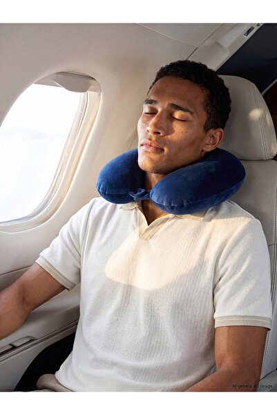 LC Waikiki Alita City Farkıyla Lcw Joy Navy Blue Snap Closure Neck Pillow