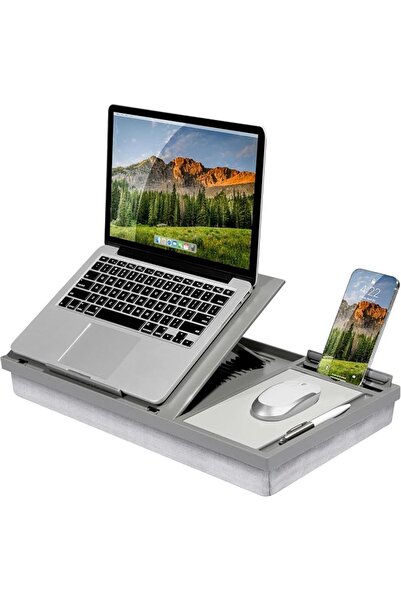 LapGear Ergo Pro Lap Desk with 20 Adjustable Angles, Mouse Pad, and Phone Hol...