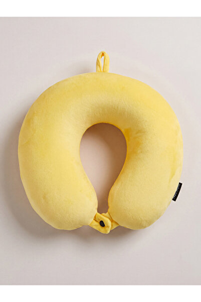 LC Waikiki Alita City Lcw Joy Yellow Plush Neck Pillow with a Difference