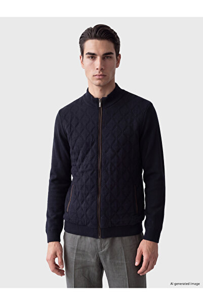 LC Waikiki Nevavm with Difference Lcwaikiki Classic Navy Blue Knitwear Flat F...