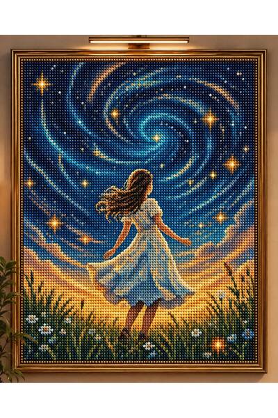 DNZt 5D Diamond Painting 50x40 cm Elmas Mozaik Boncuklu Taşlı Goblen Pano Tab...