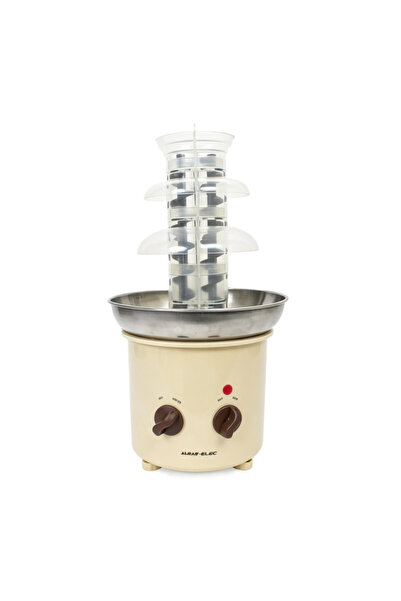 ALSAIF ELEC ALSAIF 4-Tier Chocolate Fountain Machine, Stainless Steel Basin w...