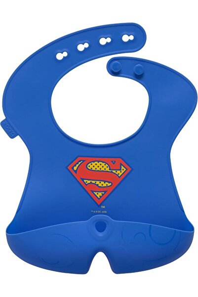 b.box superman Silicone Bib | Stay open Catcher | Rolls for Easy on the go us...