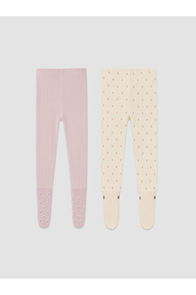LC Waikiki Nevavm Farkıyla Lcw Baby Pink Baby Girl Sweatpants