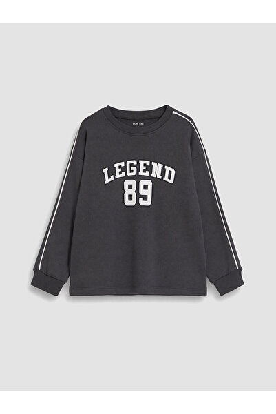 LC Waikiki Two Mt Shop Quality Lcw Kids Anthracite Printed Long Sleeve Boys' ...