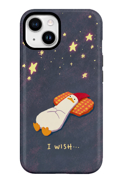EDELFU Compatible with iPhone 15 - Wishing Duck, Double Layer Tough Cover, Gl...