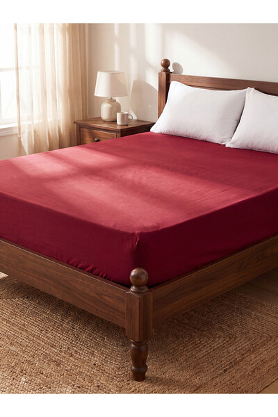 LC Waikiki Alita City with a Difference of Color, Lcw Home Burgundy Plain Dou...
