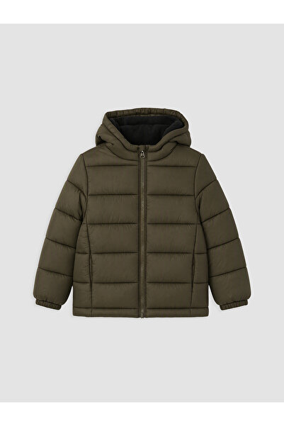 LC Waikiki Two Mt Shop Quality Khaki Hooded Boys' Puffer Coat