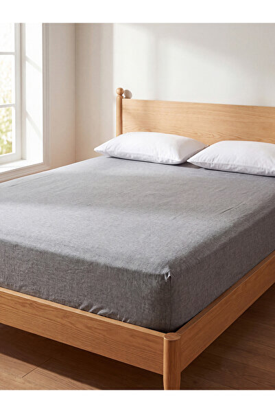 LC Waikiki Alita City Lcw Home Gray Flat Double Bed Sheet with Difference in ...
