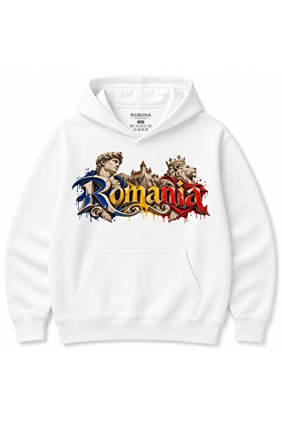 Rabona Fashion Romania Regal Spirit Lion & Castle Graphic Hoodie