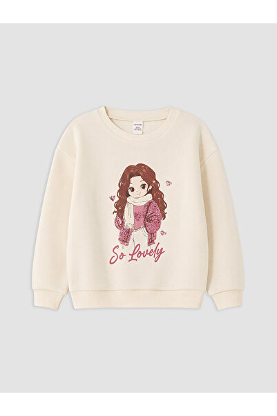 LC Waikiki Two Mt Shop Quality Lcw Kids Ecru 3 Thread Raster Printed Standard...