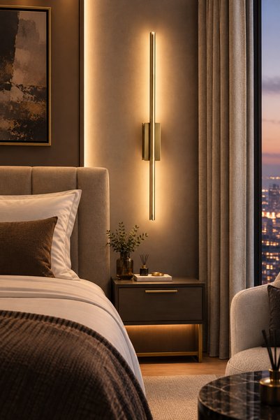 PareysHome Kare Kasa Duvar Apliği 75 cm Dekoratif Duvar Lambası Aplik - Eskitme