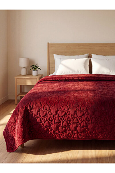 LC Waikiki Alita City with a Difference of Color, Lcw Home Burgundy Microfibe...
